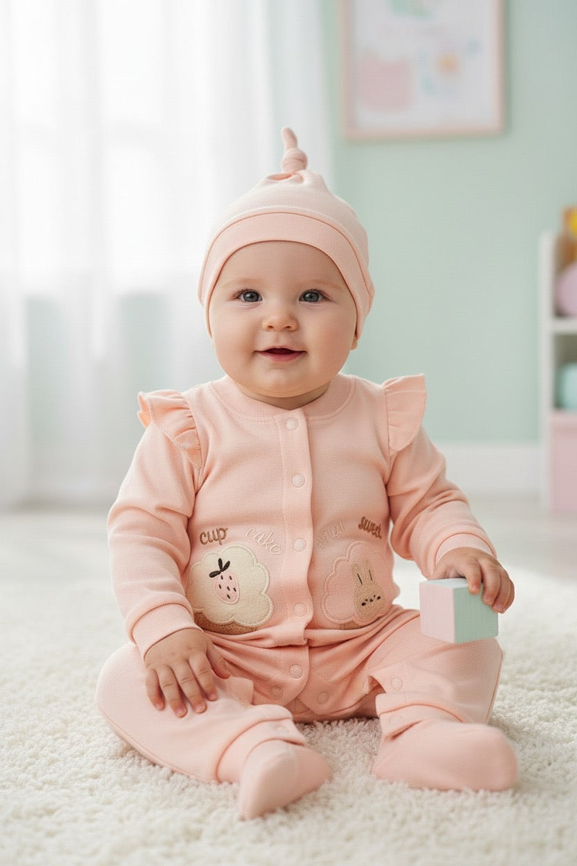 Гащеризон „Сладки Къпкейкове“ с шапчица