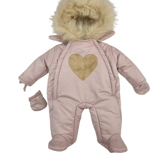 Грейка Гащеризон „Розово Сърце“ с качулка