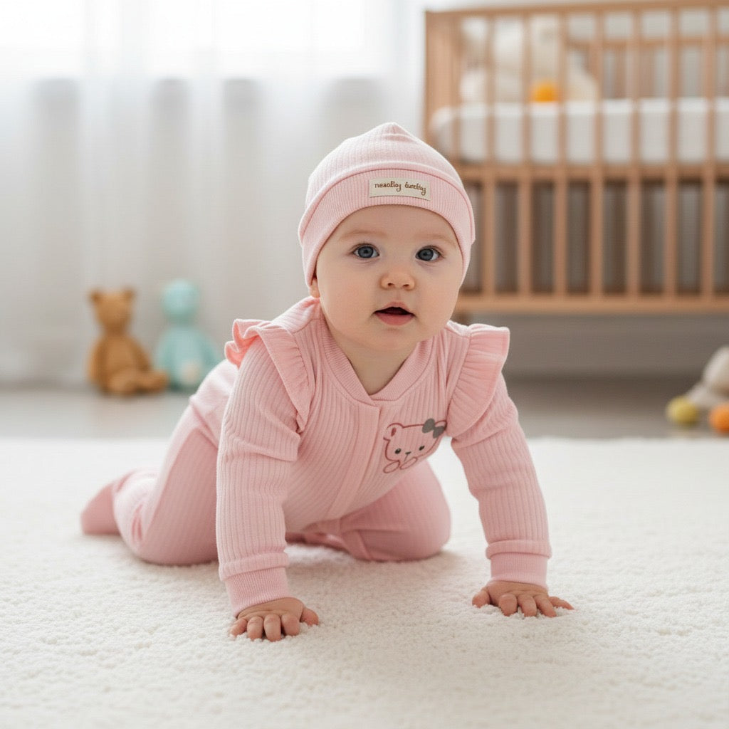 Гащеризон „Розовото Меченце“ с шапчица