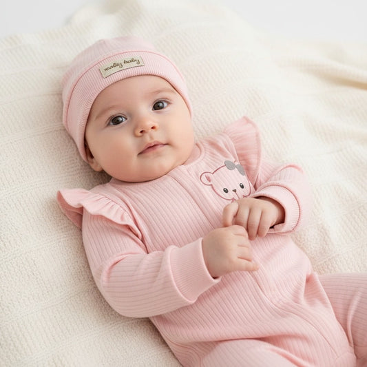 Гащеризон „Розовото Меченце“ с шапчица