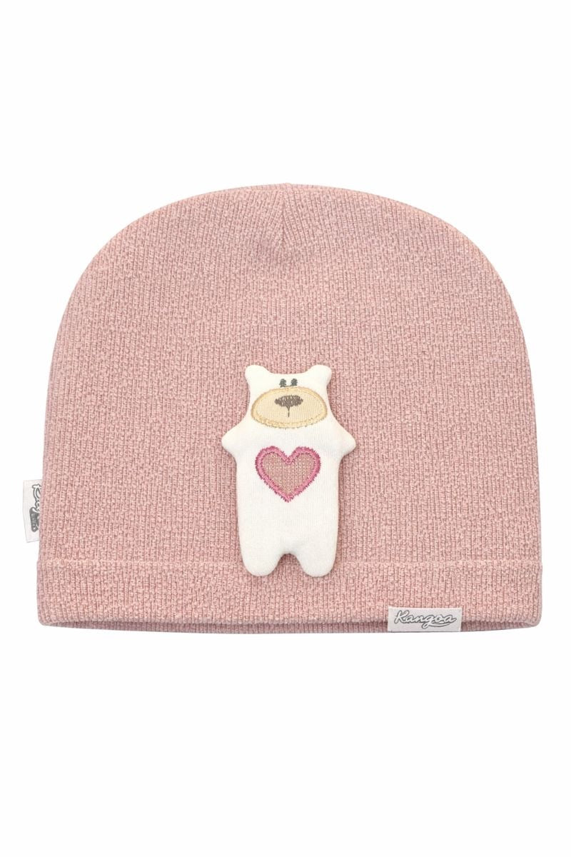 Бебешка шапка “Little Bear” – цвят розов