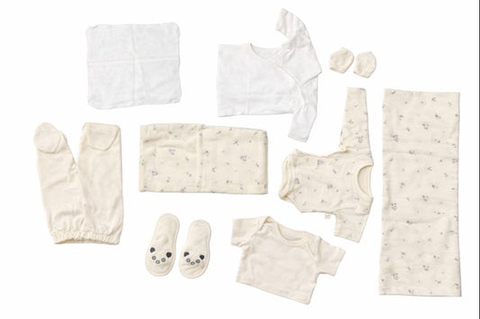 Бебешки комплект за изписване „Pure Beginnings“ – екрю, 10 части