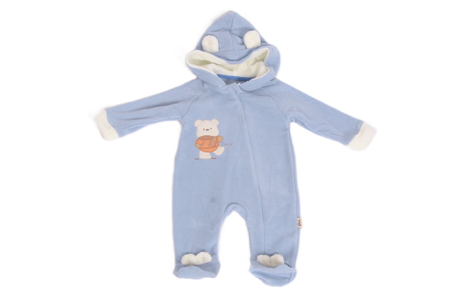 Бебешки гащеризон с качулка „Blue Bear“