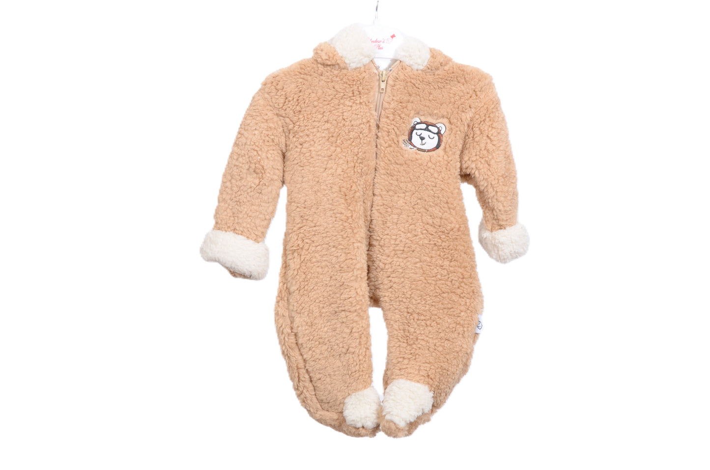 Бебешки зимен гащеризон „Teddy Bear“ с качулка