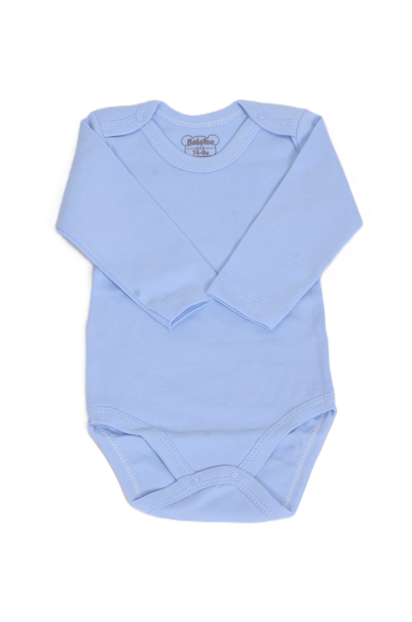 Бебешко боди с дълъг ръкав – синьо