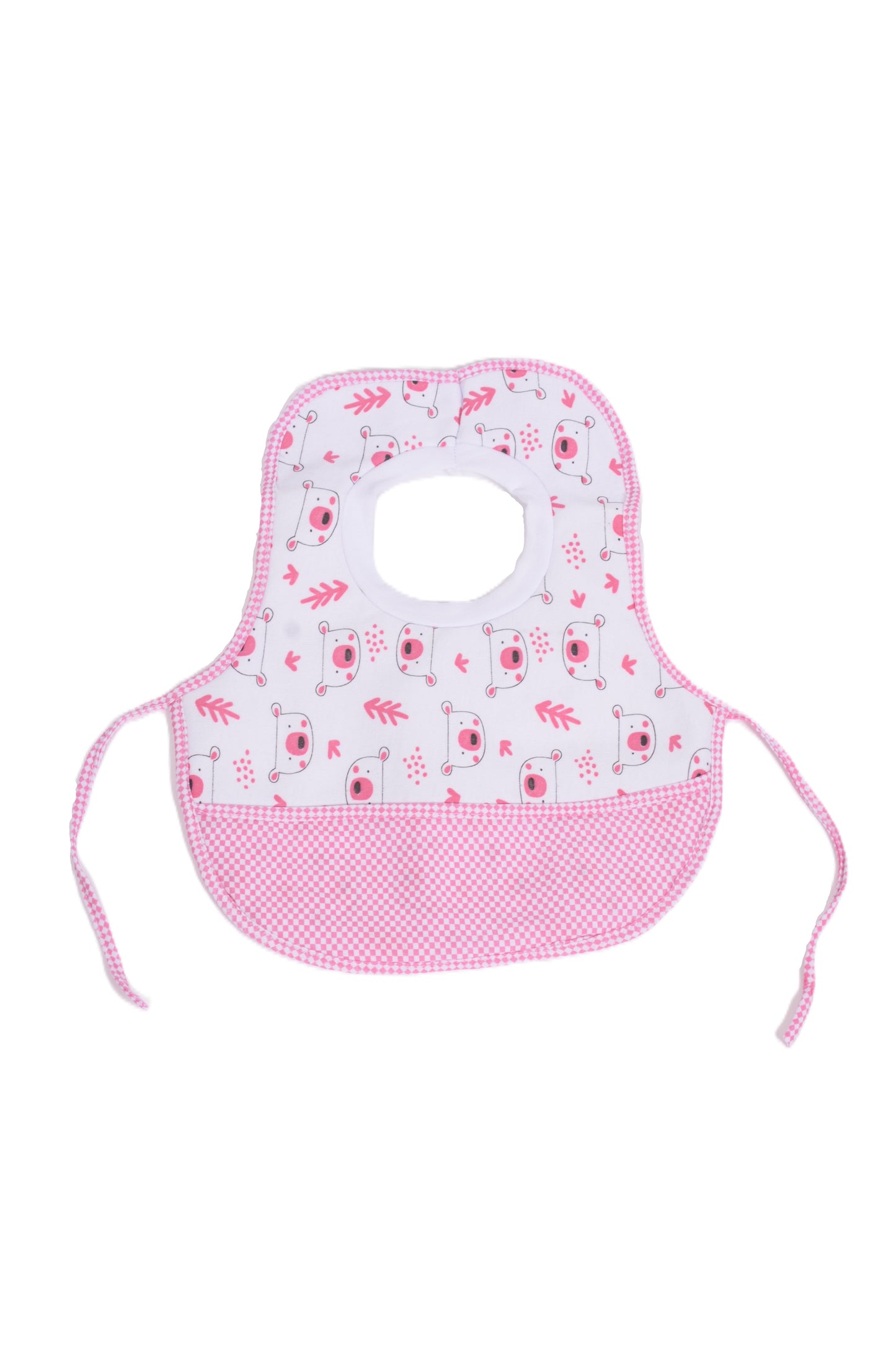 Бебешки лигавник с мечета и розови детайли