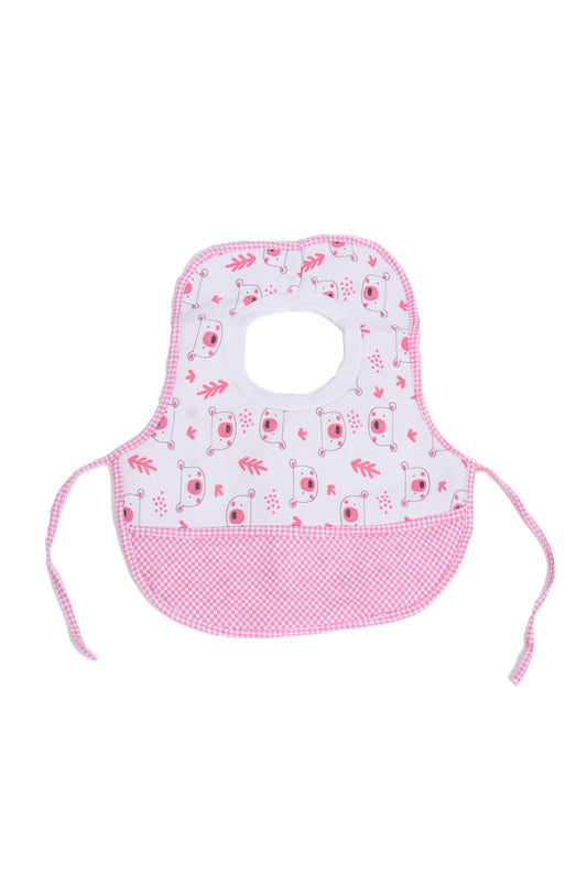 Бебешки лигавник с мечета и розови детайли