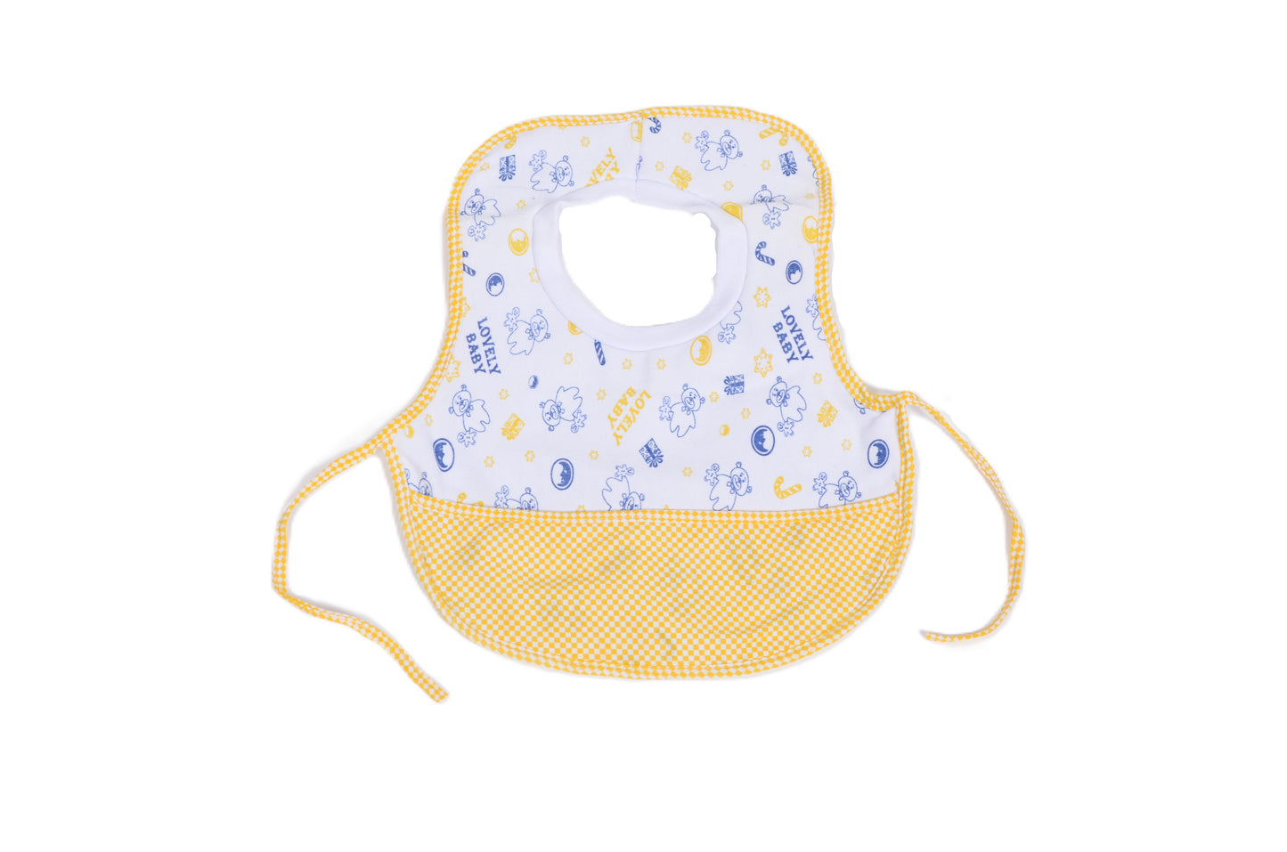 Бебешки лигавник с мечета и жълти детайли