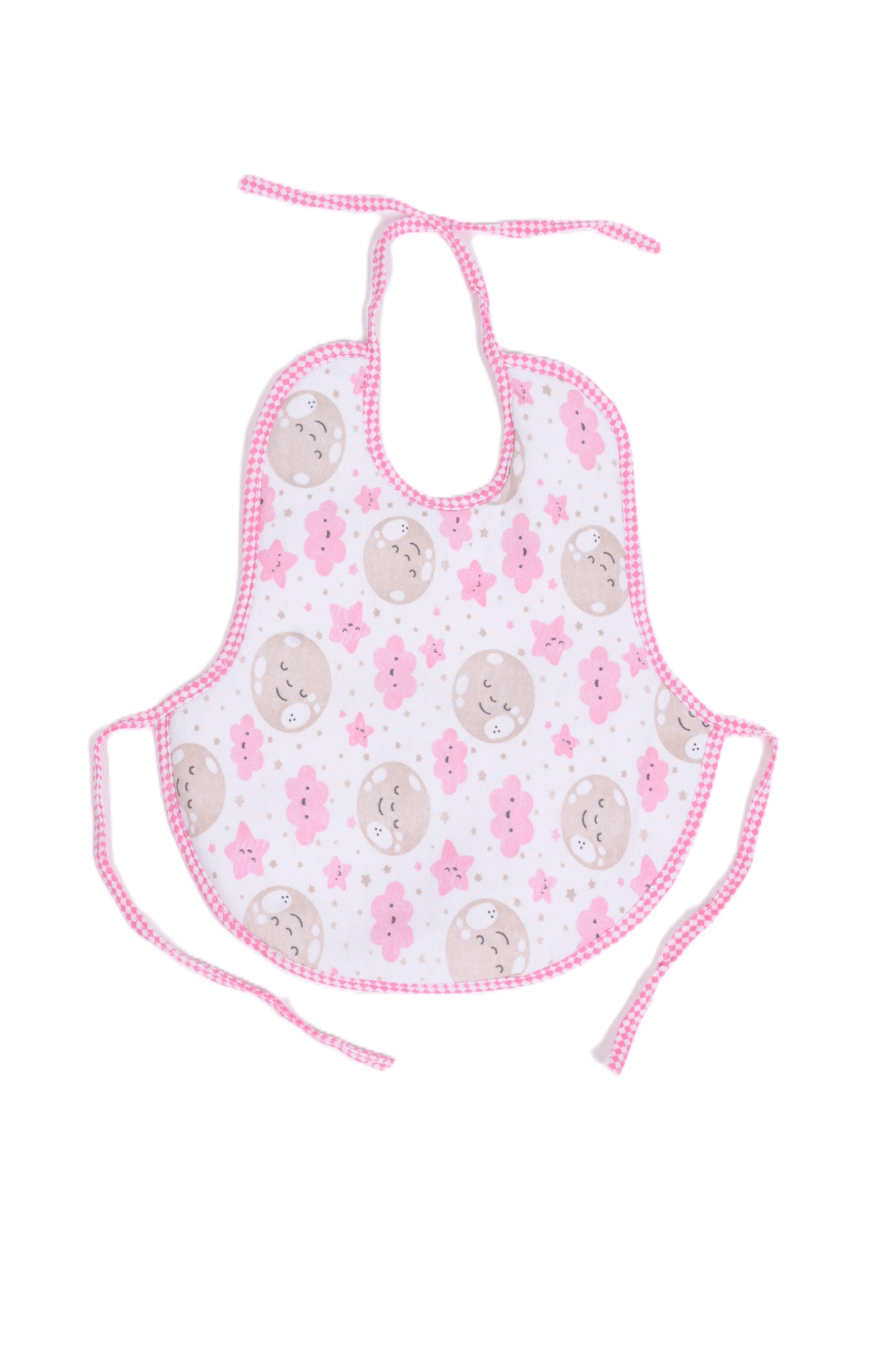 Бебешки лигавник с луни и звездички