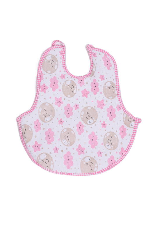 Бебешки лигавник с луни и звездички