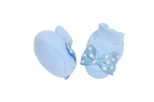 Бебешки буйки с панделка – светлосини