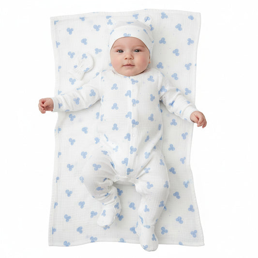 Комплект за изписване “Blue Hearts” – с небесносини сърчица