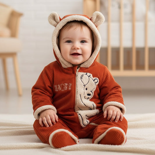 Зимен Гащеризон „Happy Teddy“ с качулка