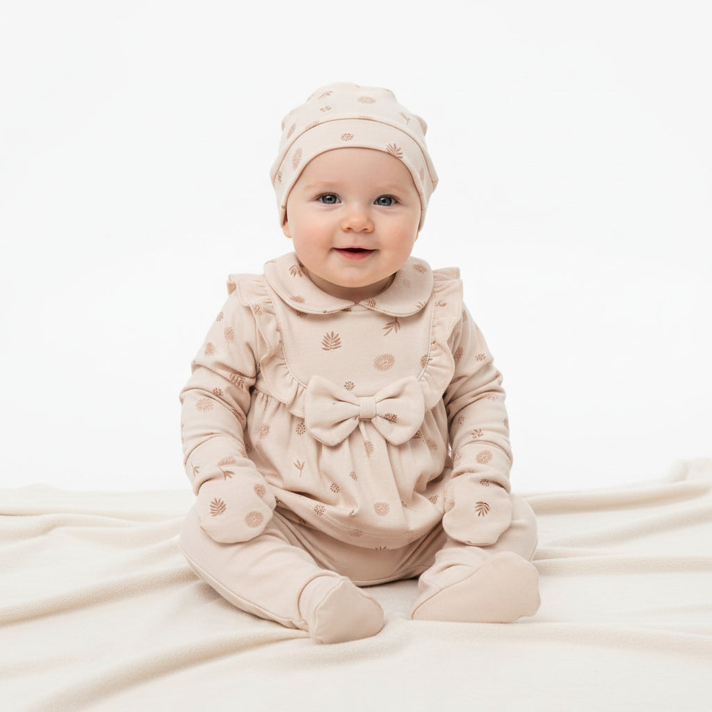 Бебешки комплект “Little Blossom” – 5 части, пастелно розово