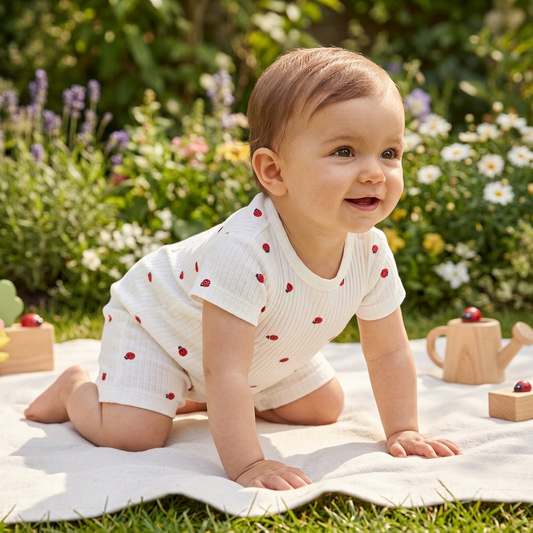 Бебешко боди с къс ръкав „Ladybug“