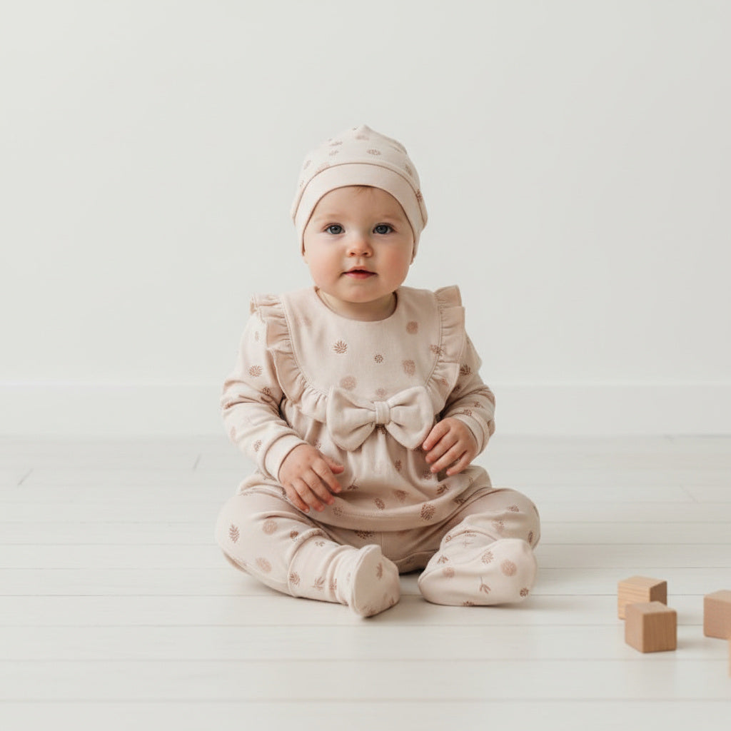 Бебешки комплект “Little Blossom” – 5 части, пастелно розово