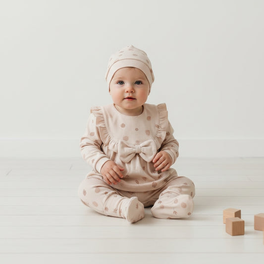 Бебешки комплект “Little Blossom” – 5 части, пастелно розово