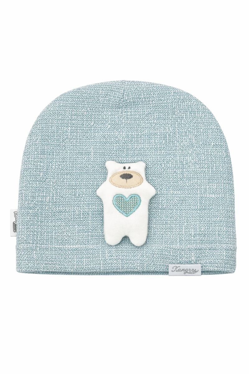 Бебешка шапка “Little Bear” – цвят светло си