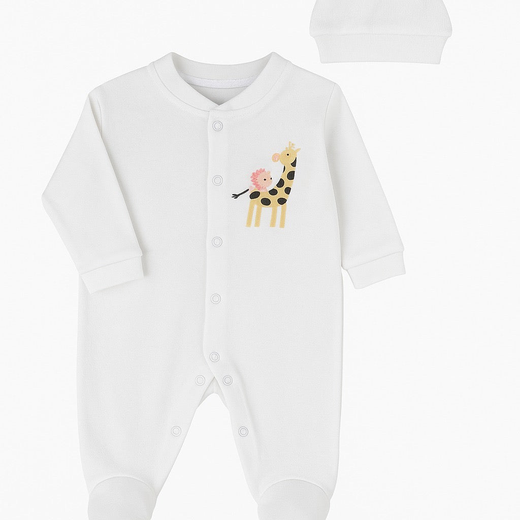 Гащеризон „Жирафче Прегръдка“ с шапчица