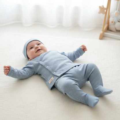 Бебешки комплект “Soft Blue” – 3 части, светлосиньо