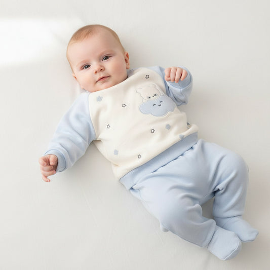 Бебешки комплект “Little Cloud” – 2 части, светлосиньо