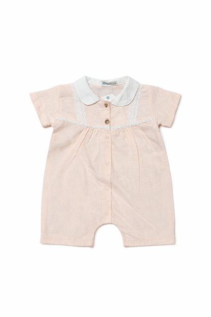 Бебешки гащеризон „Soft Peach“ с яка