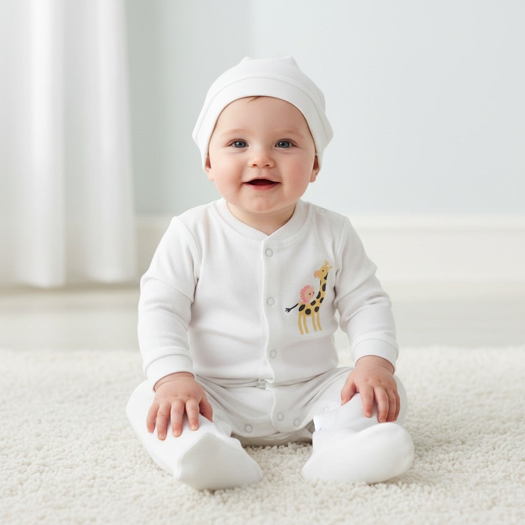 Гащеризон „Жирафче Прегръдка“ с шапчица