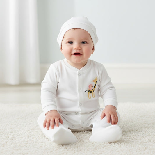 Гащеризон „Жирафче Прегръдка“ с шапчица