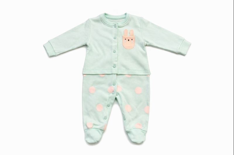 Бебешки гащеризон “Mint Bunny” – ментолово зелено