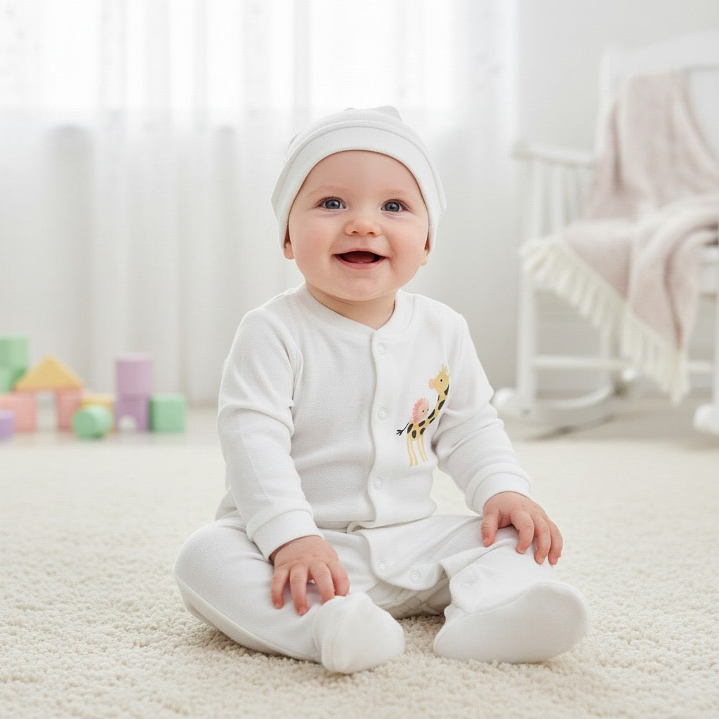 Гащеризон „Жирафче Прегръдка“ с шапчица