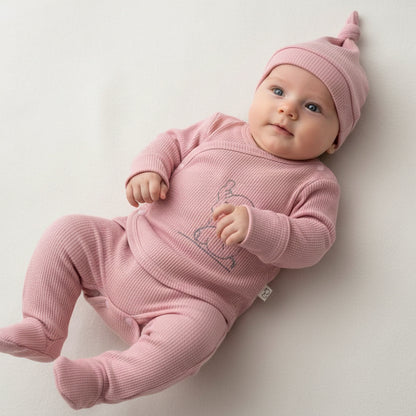 Бебешки комплект “Pink Elephant” – 3 части, розово