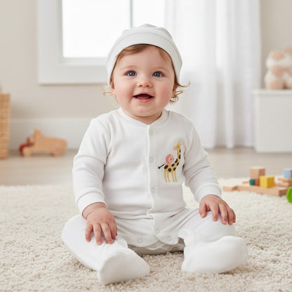 Гащеризон „Жирафче Прегръдка“ с шапчица