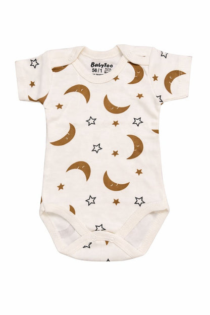 Бебешко боди „Moon &amp; Stars“ – екрю