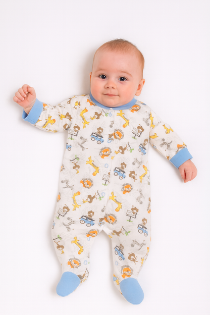 Бебешки гащеризон с животински десен