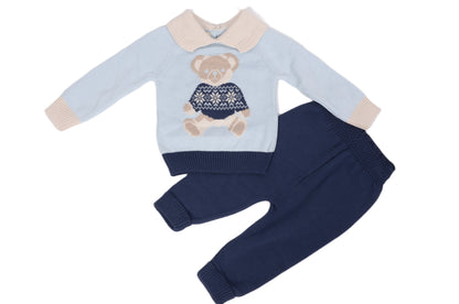 Бебешки плетен комплект „Teddy Bear“ – 2 части
