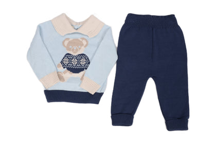 Бебешки плетен комплект „Teddy Bear“ – 2 части