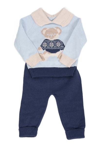 Бебешки плетен комплект „Teddy Bear“ – 2 части