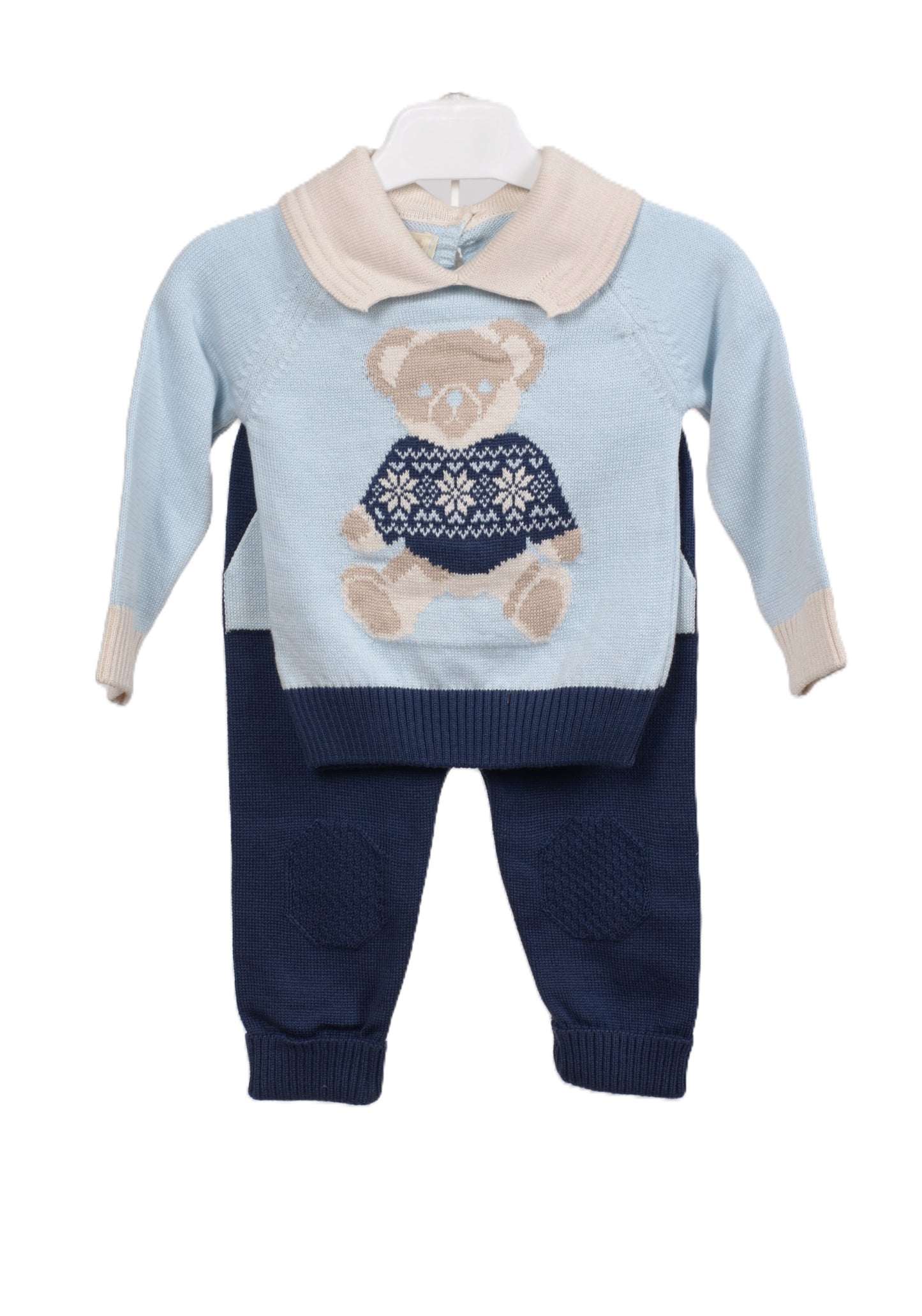 Бебешки плетен комплект „Teddy Bear“ – 2 части