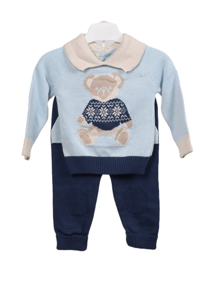 Бебешки плетен комплект „Teddy Bear“ – 2 части