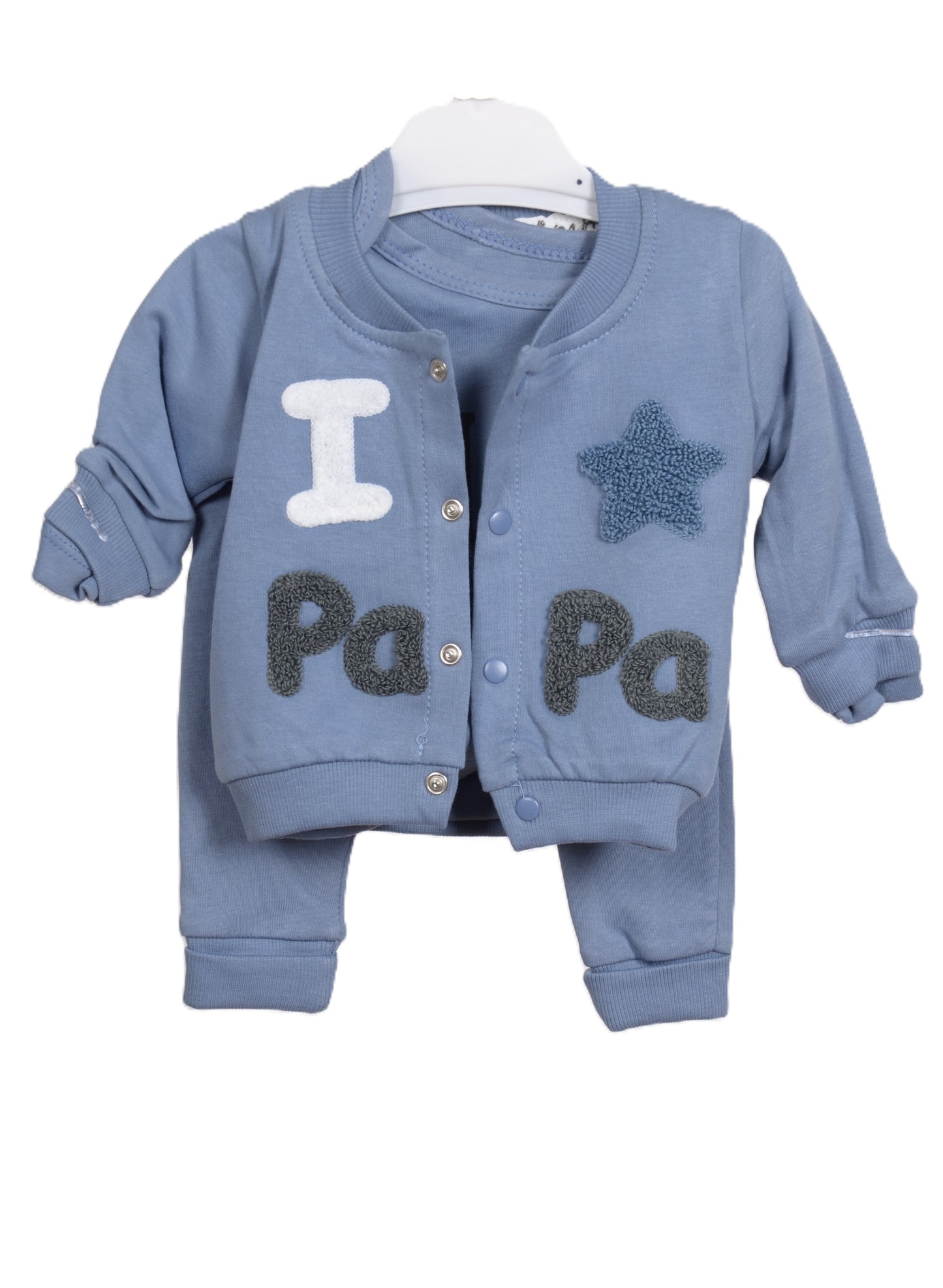 Бебешки комплект „I ❤️ Papa“ – 3 части