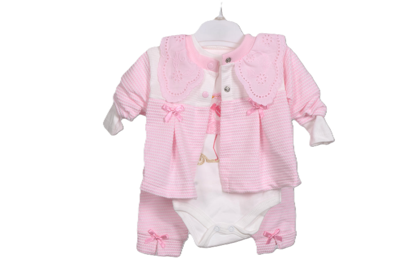 Бебешки комплект „Pink Flamingo“ – 3 части