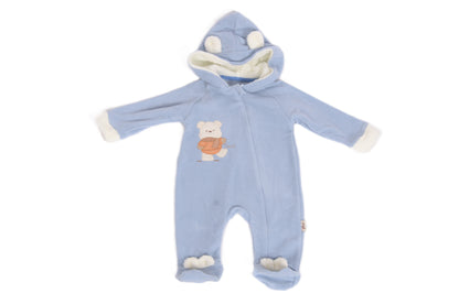 Бебешки гащеризон с качулка „Blue Bear“