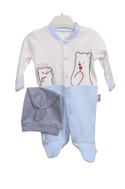 Бебешки гащеризон с шапка – „Blue Bear"