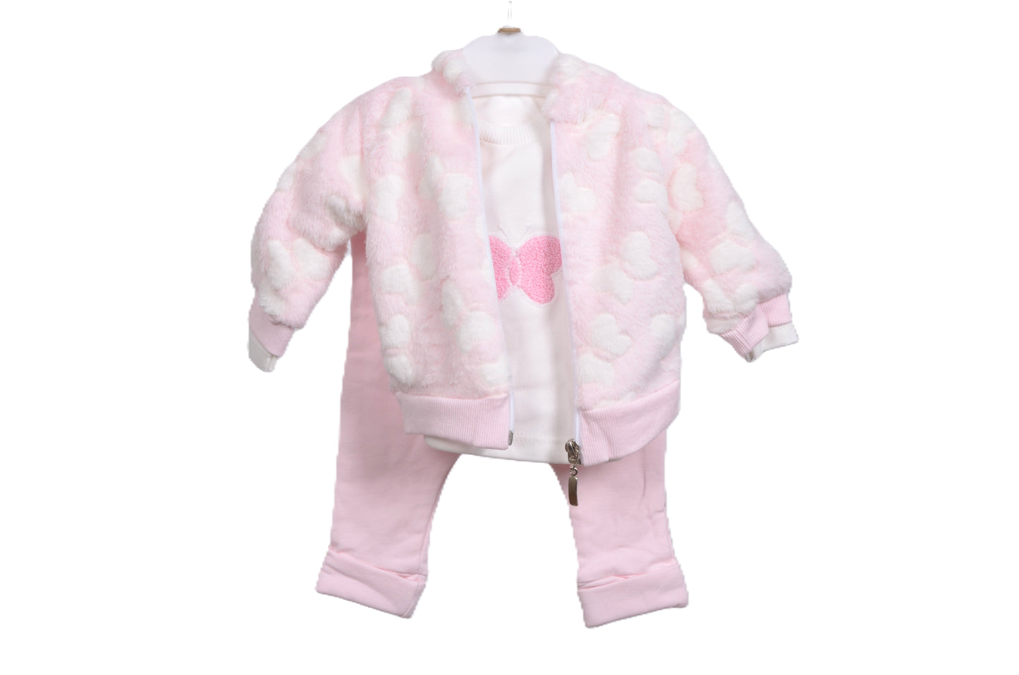 Бебешки комплект „Pink Butterfly“ – 3 части