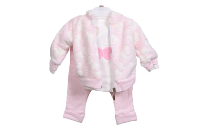 Бебешки комплект „Pink Butterfly“ – 3 части