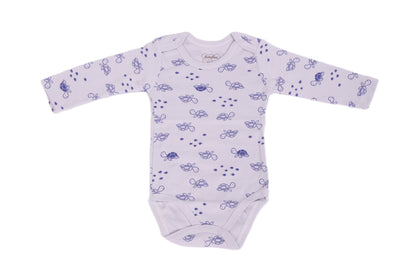 Бебешко боди с дълъг ръкав – „Purple Turtles“