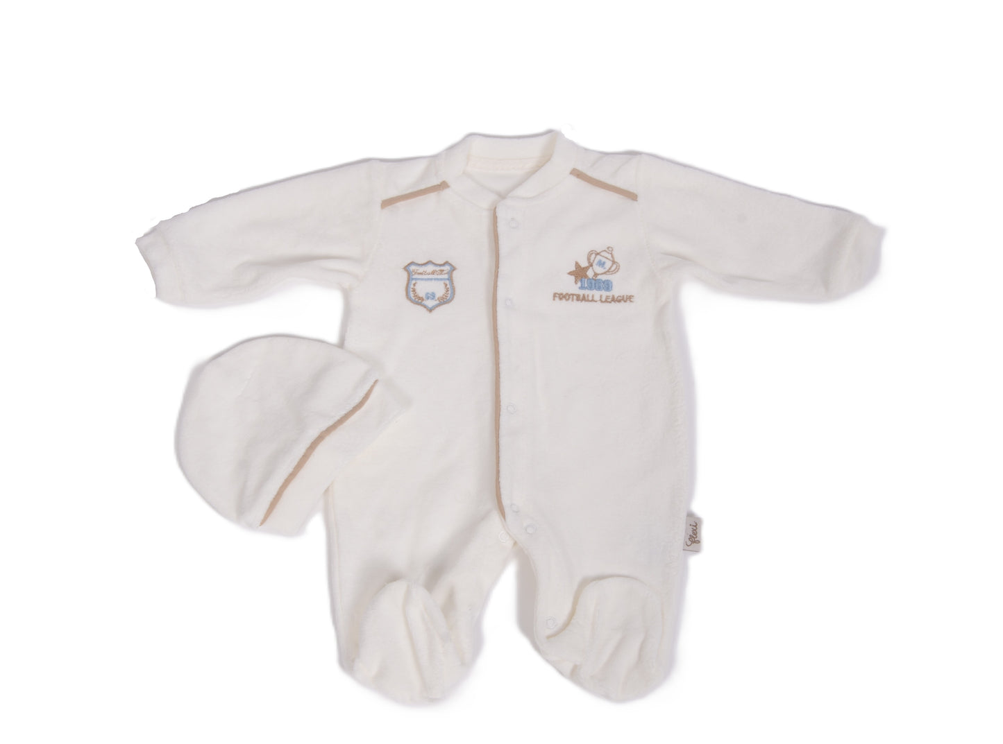 Бебешки гащеризон с шапчица „Football League“