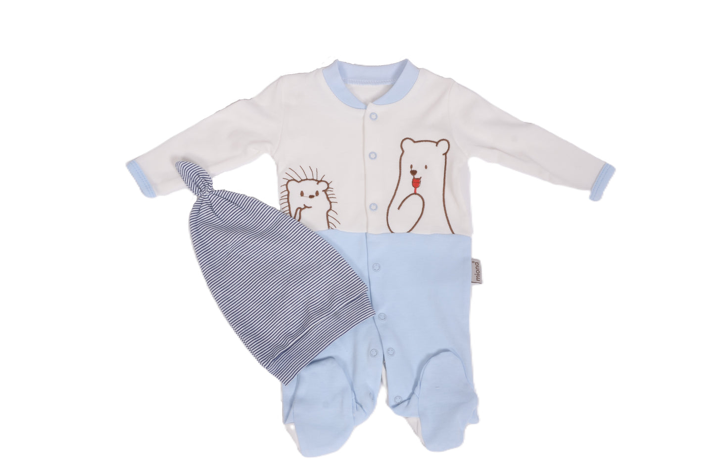 Бебешки гащеризон с шапка – „Blue Bear"