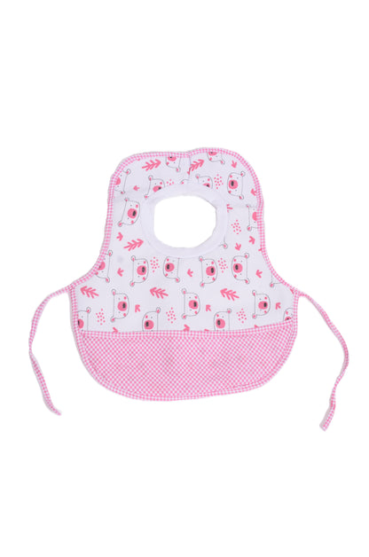 Бебешки лигавник с мечета и розови детайли