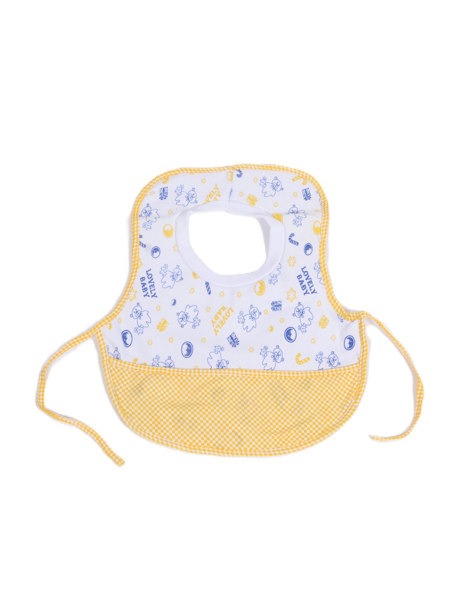 Бебешки лигавник с мечета и жълти детайли